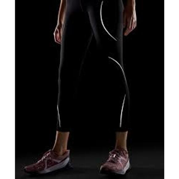 Lululemon Base Pace High-Rise Reflective Tight 25" Black Womens Size 0 Reflect - Picture 5 of 13